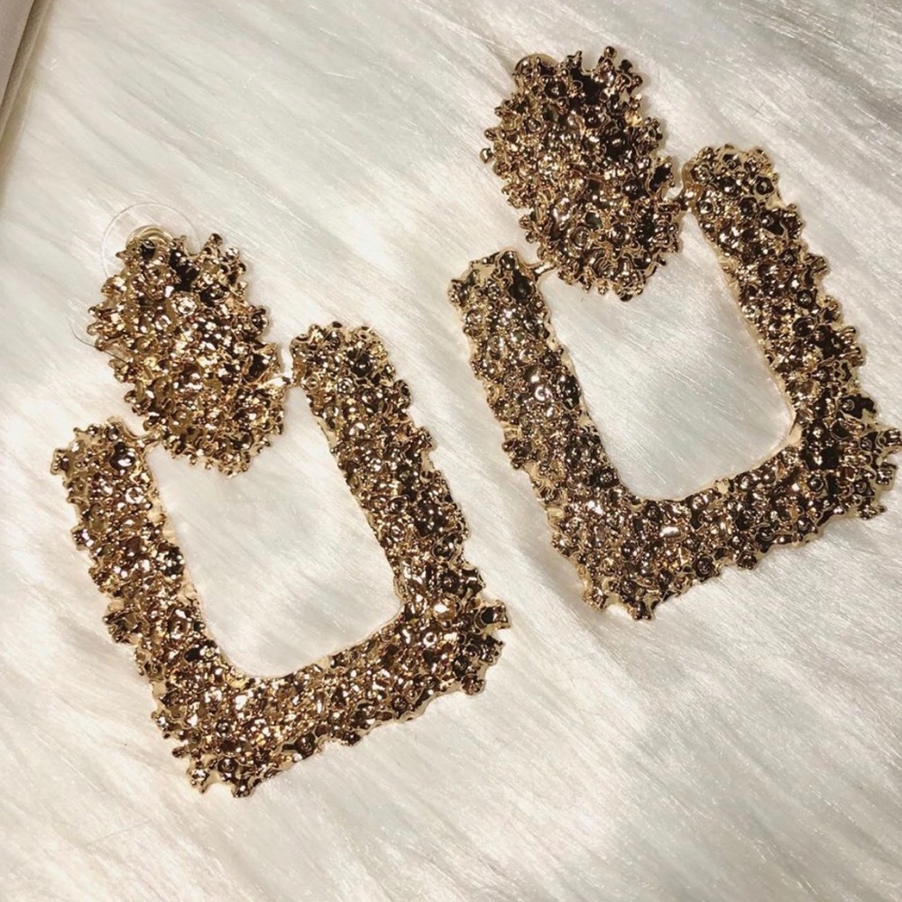 Gold Statement Earrings